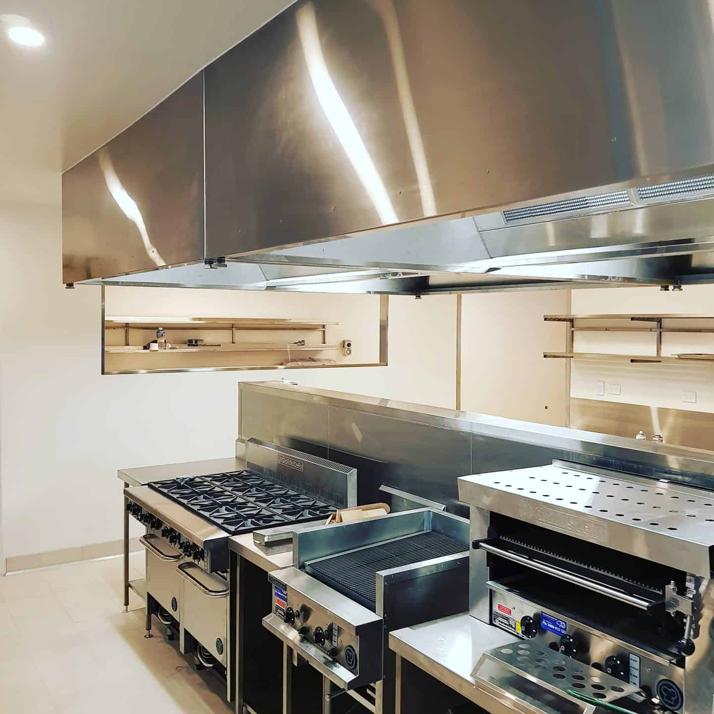 Stainless steel commercial kitchen (Cooroy)