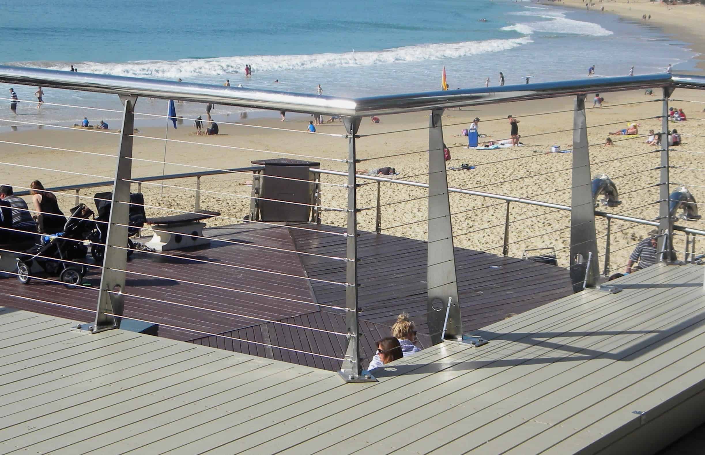 Stainless steel balustrade - Mooloolaba Loo with a View viewing platform