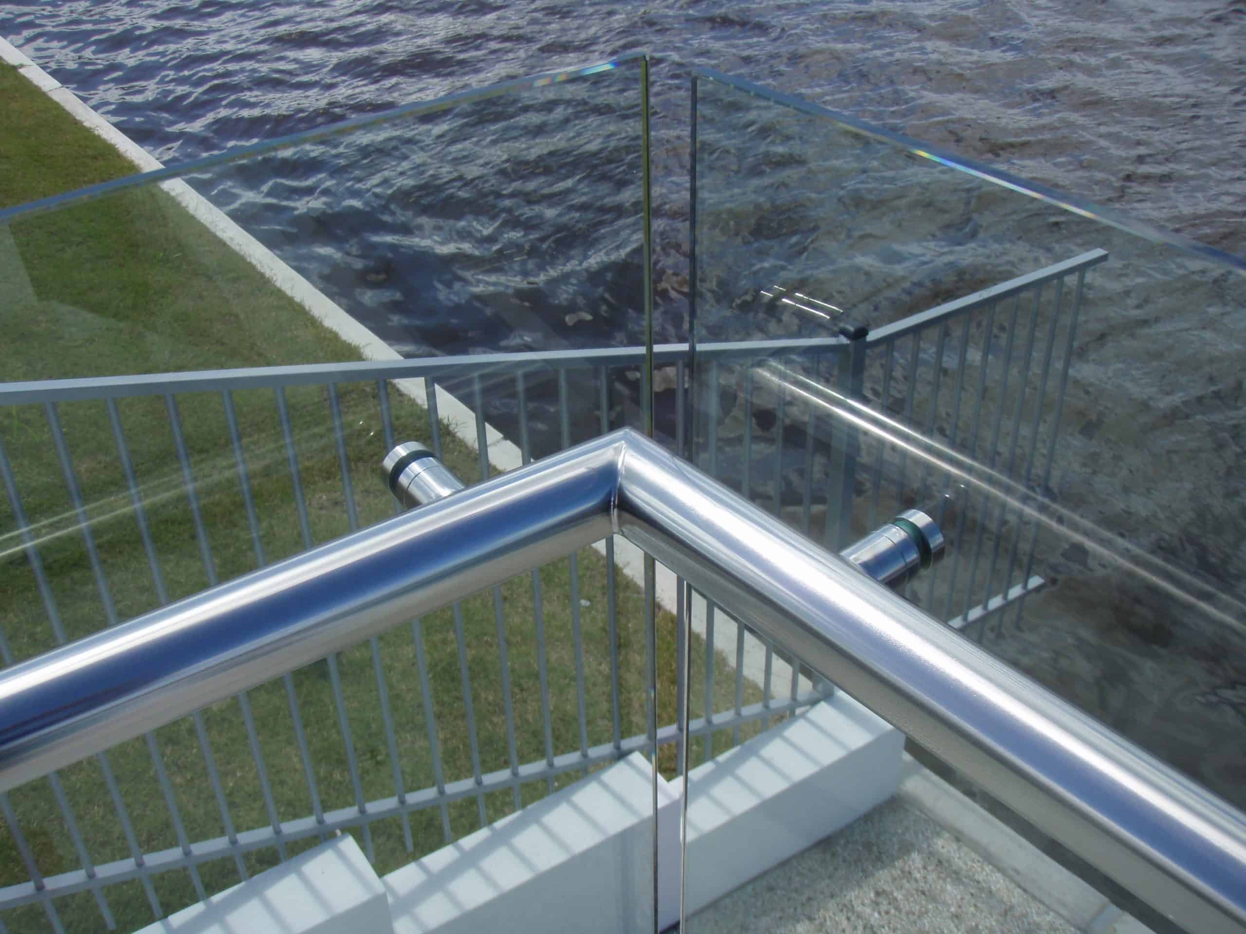 Stainless steel handrail (domestic – Pelican Waters)